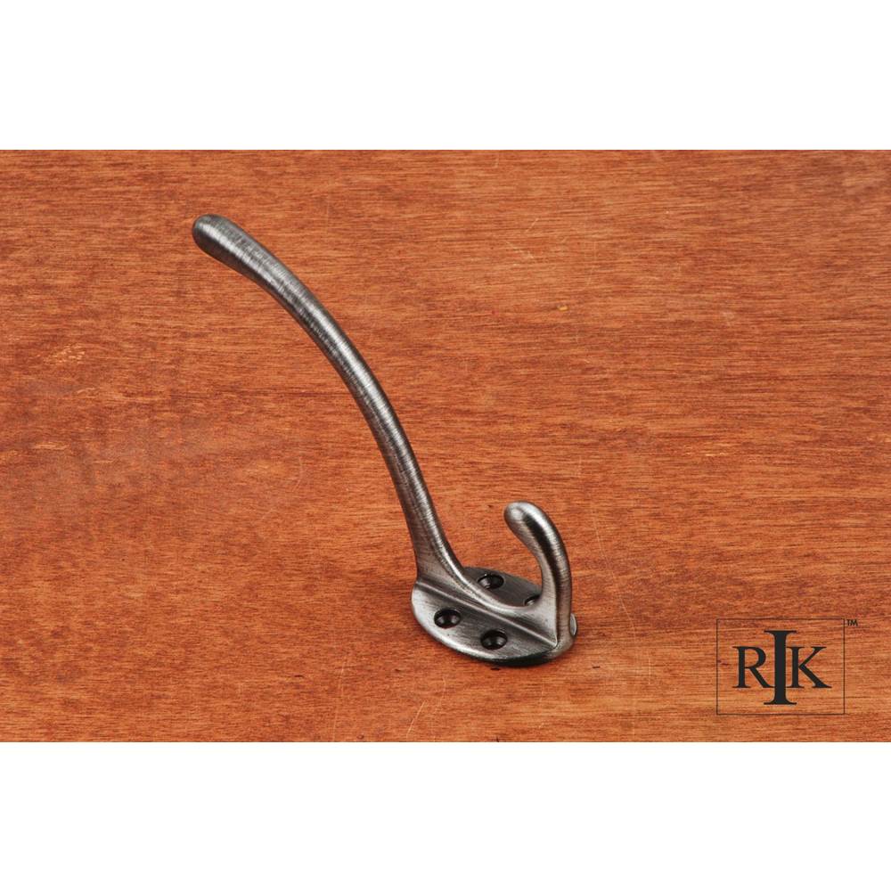 RK International - Oval Base Coat and Hat Hook - Distressed Nickel