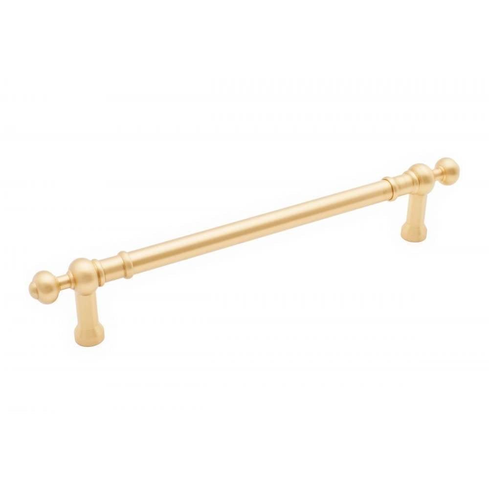 RK International - 12'' c/c Plain Appliance Pull with Decorative Ends - Satin Brass