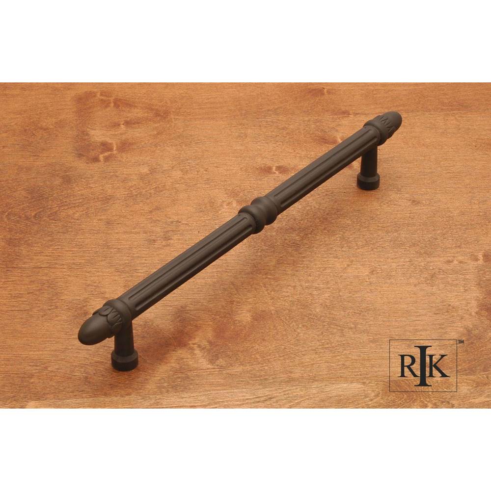 RK International - Lined Rod Appliance Pull with Petals at End - Oil Rubbed Bronze