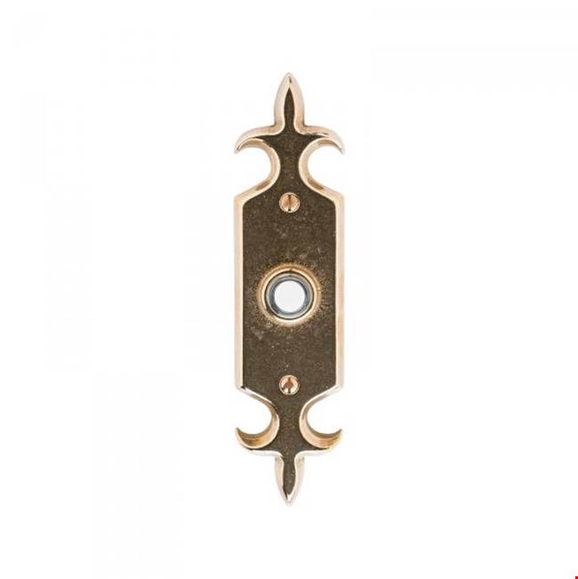 Rocky Mountain Hardware - Fleur De Lis Escutcheon Door Bell Button