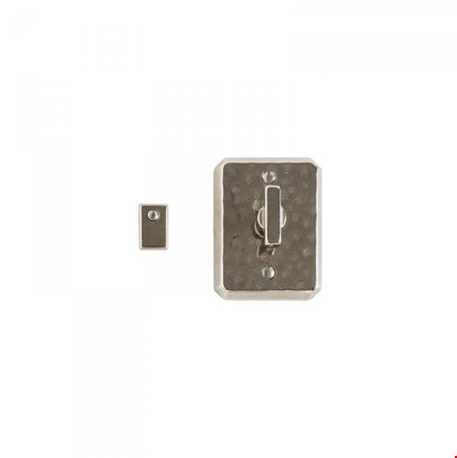 Rocky Mountain Hardware - Hammered Escutcheon Privacy Mortise Bolt Set