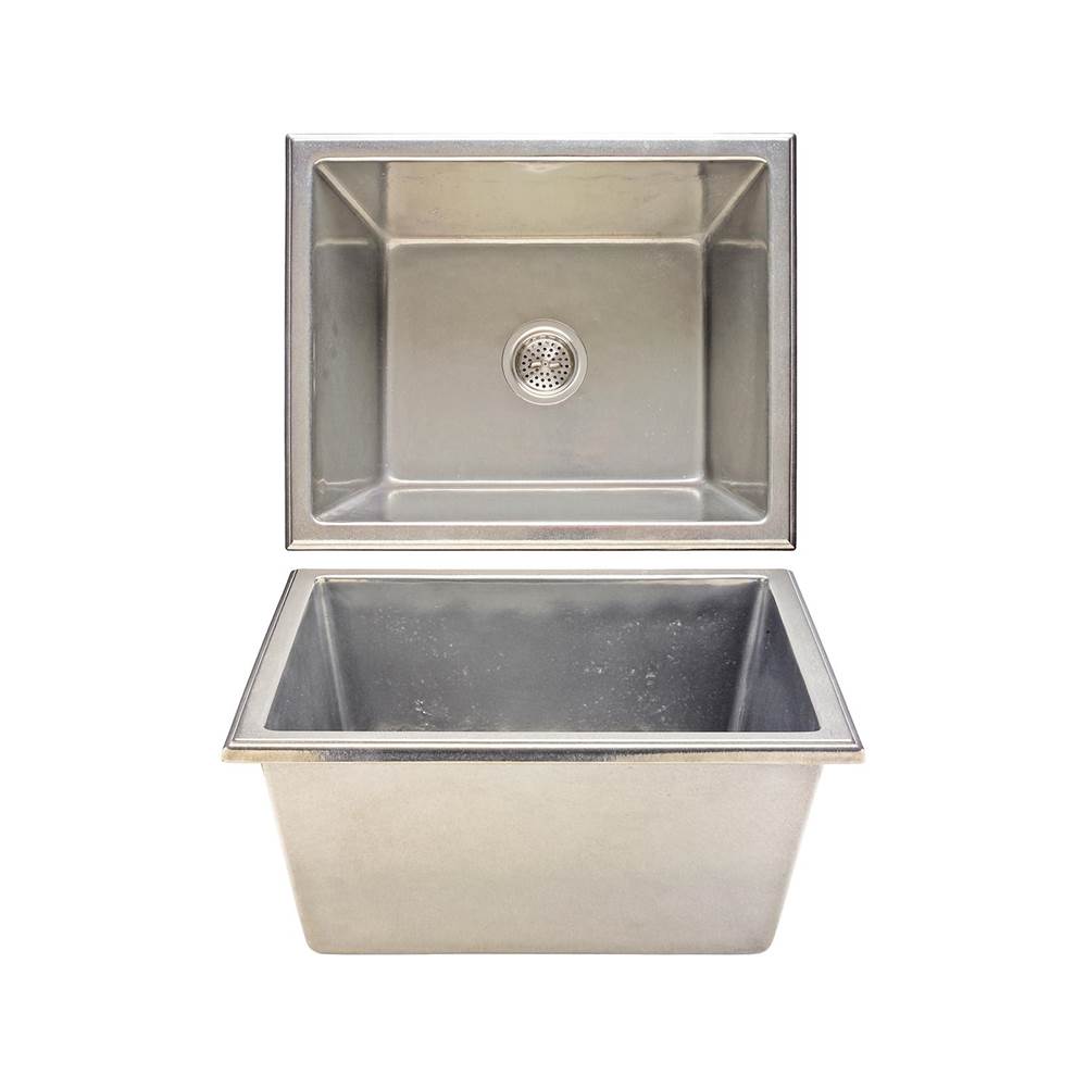 Rocky Mountain Hardware - Plumbing Sink, Double Lago, S/R or UC, DBL bowl, apron frt