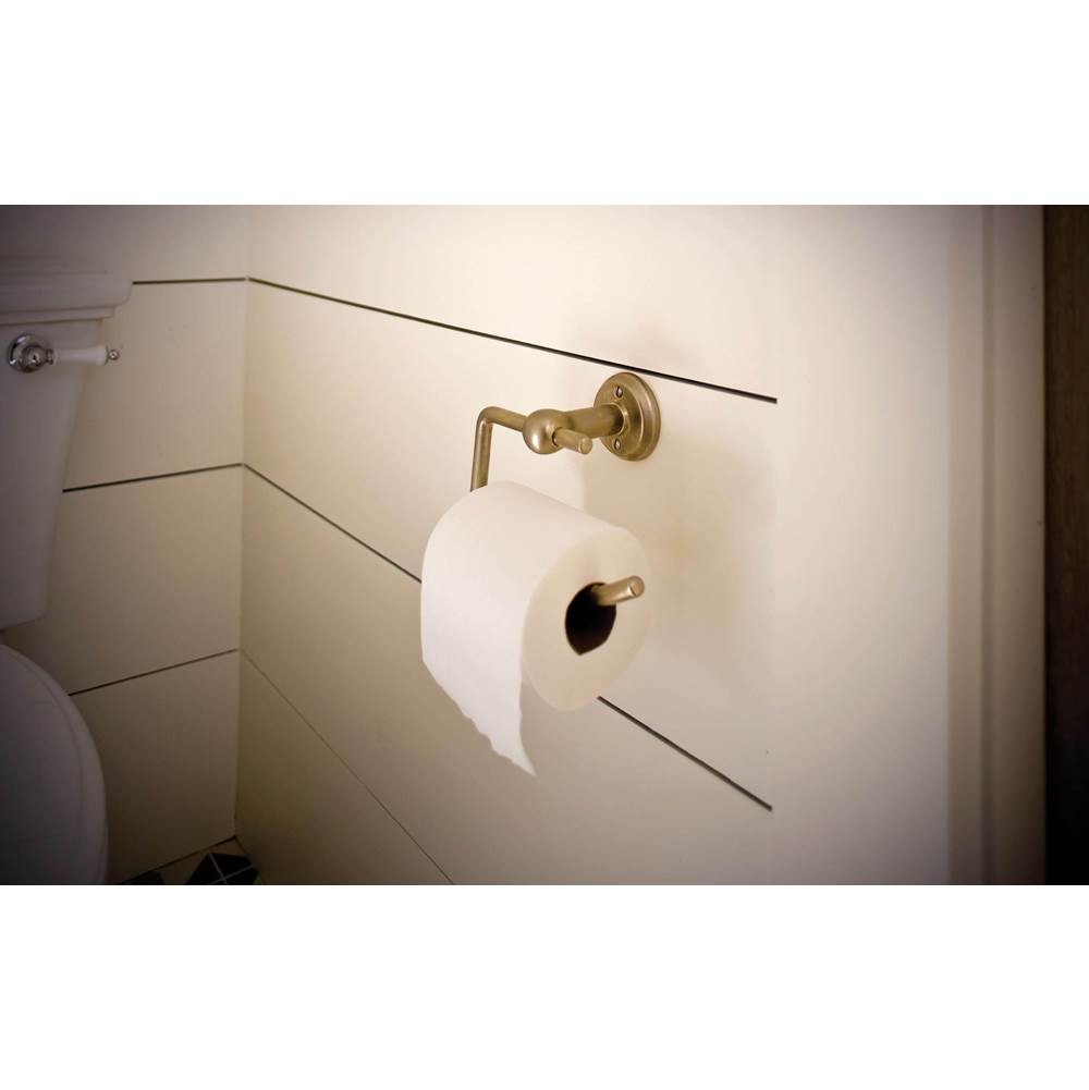 Ellis Escutcheon Toilet Paper Holder, horizontal, single post