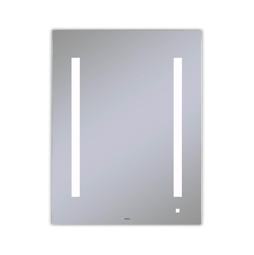 Robern - AiO Lighted Mirror, 24'' x 30'' x 1-1/2'', LUM Lighting, 4000K Temperature (Cool Light), Dimmable, USB Charging Ports