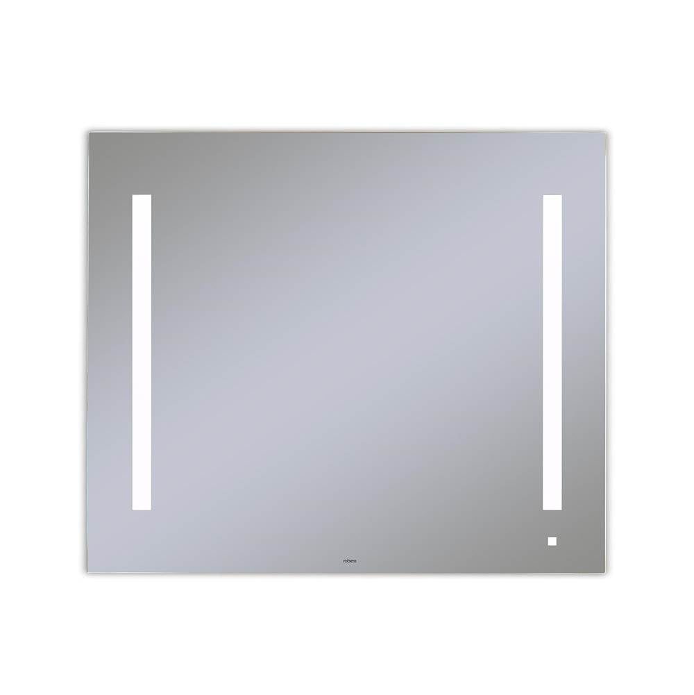 Robern - AiO Lighted Mirror, 36'' x 30'' x 1-1/2'', LUM Lighting, 4000K Temperature (Cool Light), Dimmable, USB Charging Ports