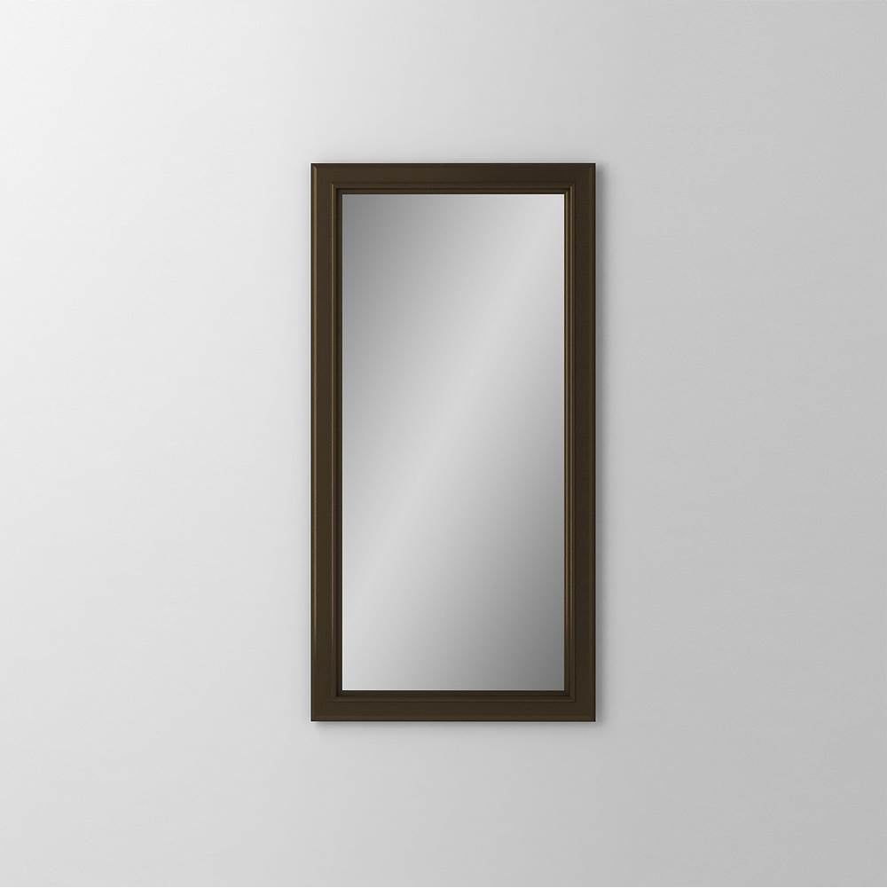 Robern - Main Line Mirror, 16'' x 30'' x 1-5/8'', Bryn Mawr Frame, Brushed Bronze - Brushed Bronze