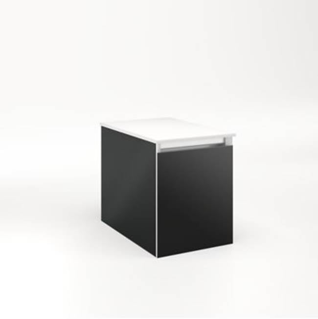 Robern - Cartesian, 12X15X18,Mat Blk,Full, Snl - Matte Black