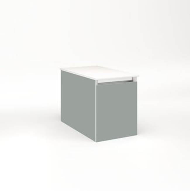 Robern - Cartesian, 12X15X21,Mat Gry,Full, Snl - Matte Gray