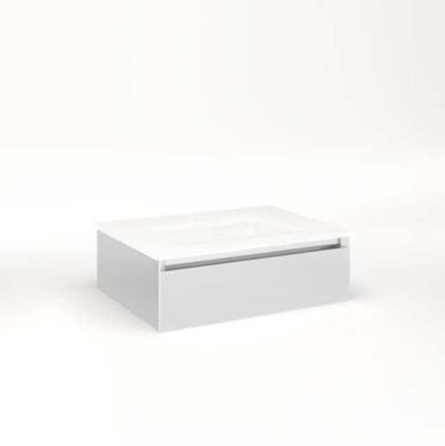 Robern - Cartesian, 24X7.5X18,Sat Wht,Tip, Snl - Satin White