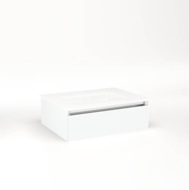 Robern - Cartesian, 24X7.5X18,Mat Wht,Tip, Snl - Matte White