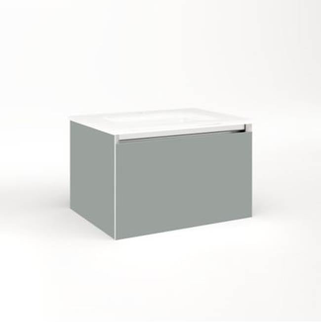 Robern - Cartesian, 24X15X18,Mat Gry,Plumb, Snl - Matte Gray