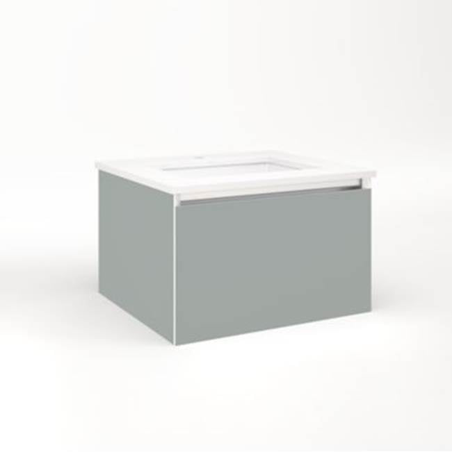 Robern - Cartesian, 24X15X21,Mat Gry,Full, Snl - Matte Gray