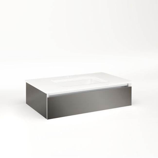 Robern - CARTESIAN,30X7.5X18,TGM,FIX,SNL - Tinted Gray Mirror