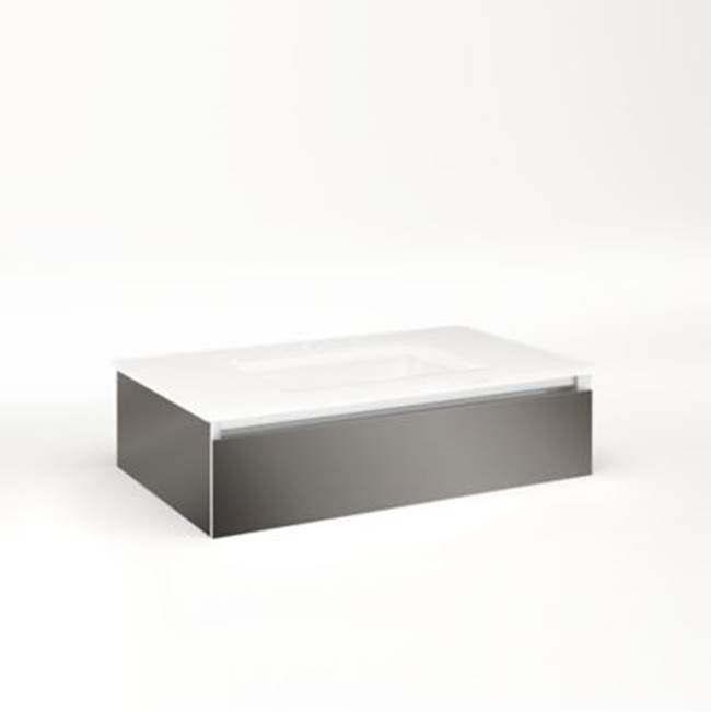Robern - Cartesian, 30X7.5X18,Tgm,Tip, Snl - Tinted Gray Mirror