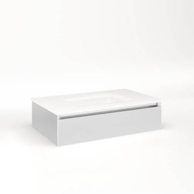 Robern - Cartesian, 30X7.5X18,Sat Wht,Tip, Snl - Satin White