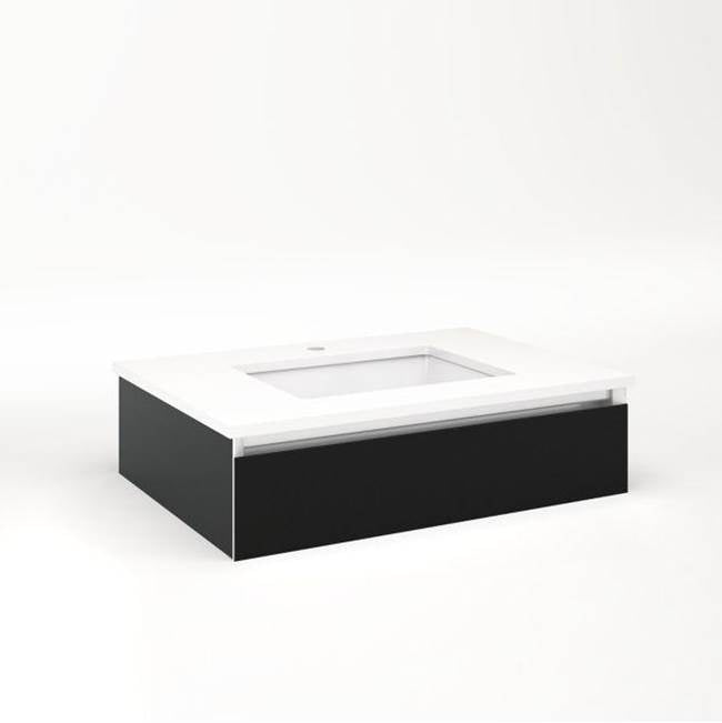 Robern - CARTESIAN, 30X7.5X21, MAT BLK, FIX, SNL - Matte Black