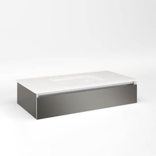 Robern - Cartesian, 36X7.5X18,Tgm,Full, Snl - Tinted Gray Mirror