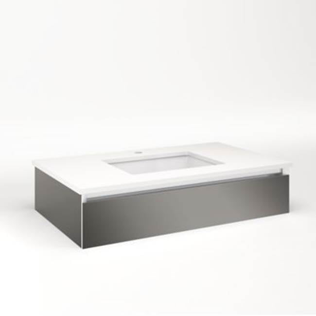 Robern - Cartesian, 36X7.5X21,Tgm,Full, Snl - Tinted Gray Mirror
