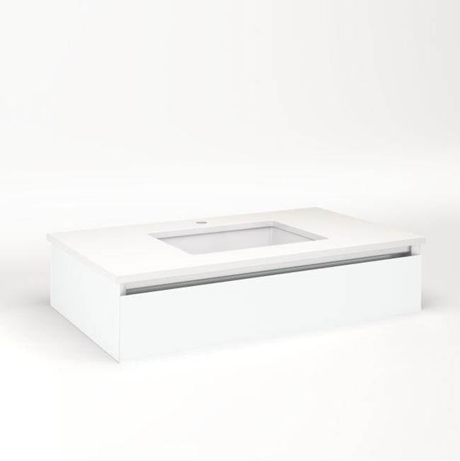 Robern - CARTESIAN, 36X7.5X21, MAT WHT, FIX - Matte White