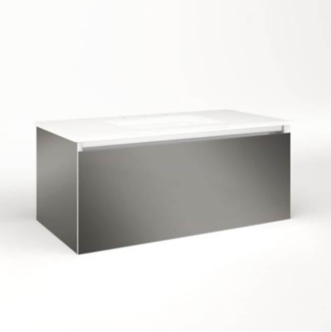 Robern - Cartesian, 36X15X18,Tgm,Plumb, Snl - Tinted Gray Mirror