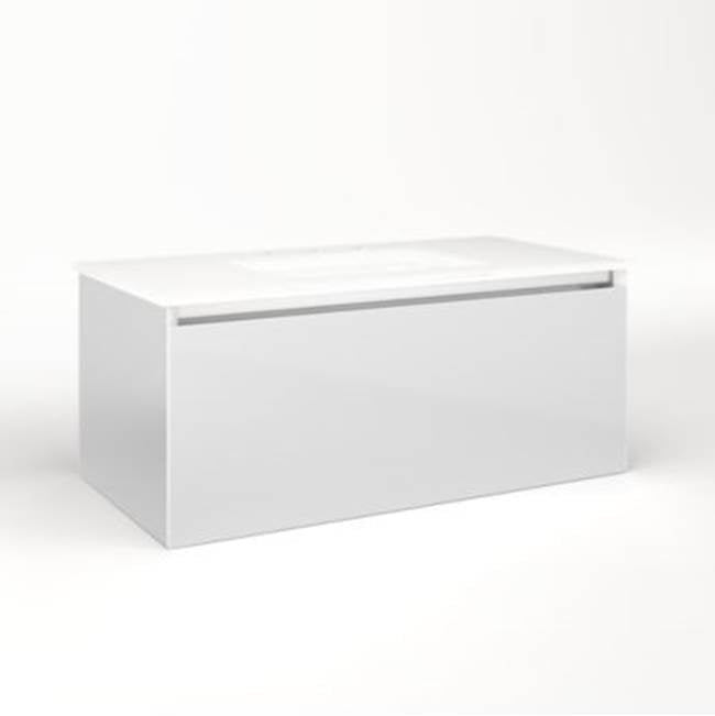 Robern - Cartesian, 36X15X18,Sat Wht,Plumb, Snl - Satin White