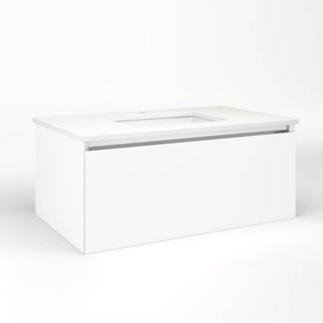 Robern - Cartesian, 36X15X21,Mat Wht,Full, Snl - Matte White