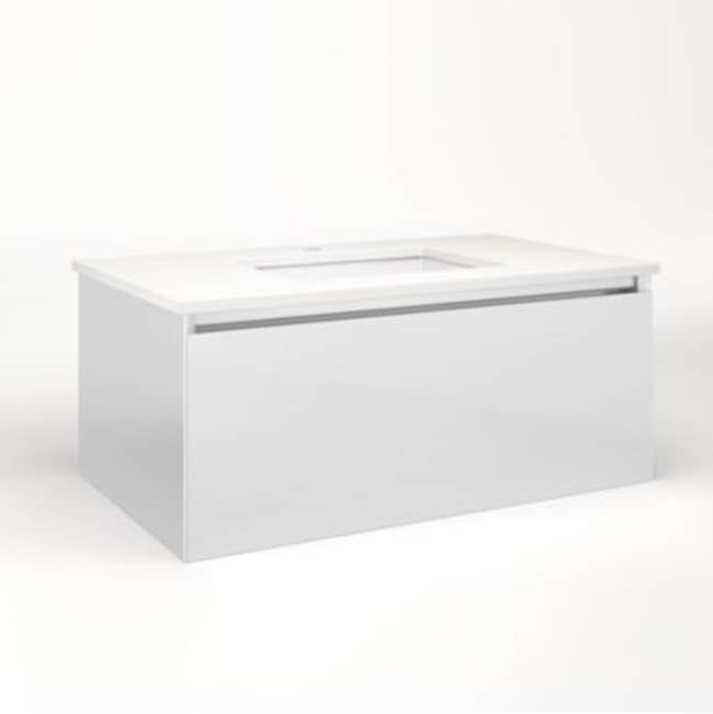 Robern - Cartesian, 36X15X21,Sat Wht,Plumb, Snl - Satin White