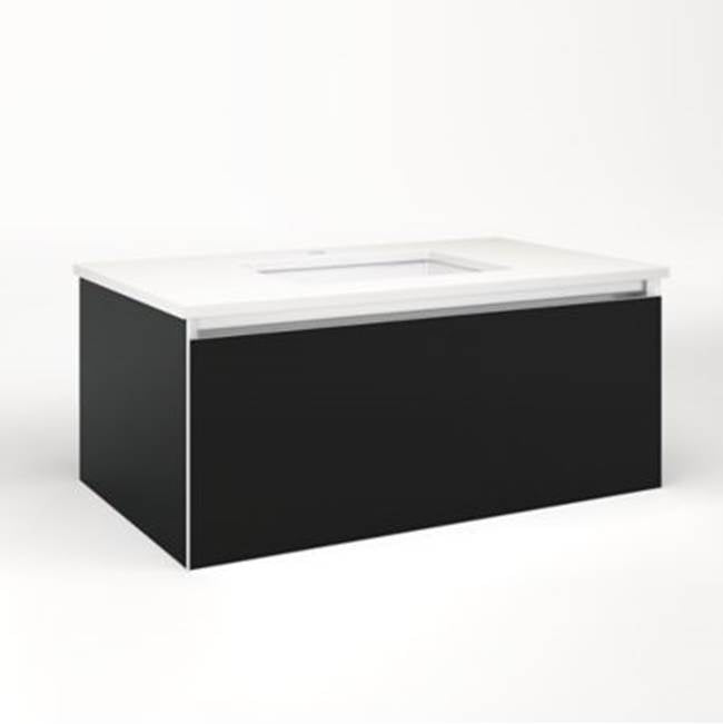 Robern - Cartesian, 36X15X21,Mat Blk,Plumb, Snl - Matte Black