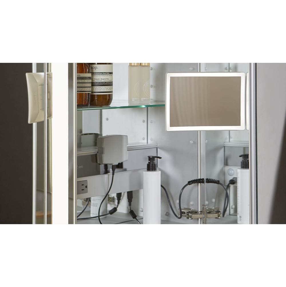 M Series Cabinet, 12'' x 40'' x 4'', Flat Top, Polished Edge, Right Hinge, Electric