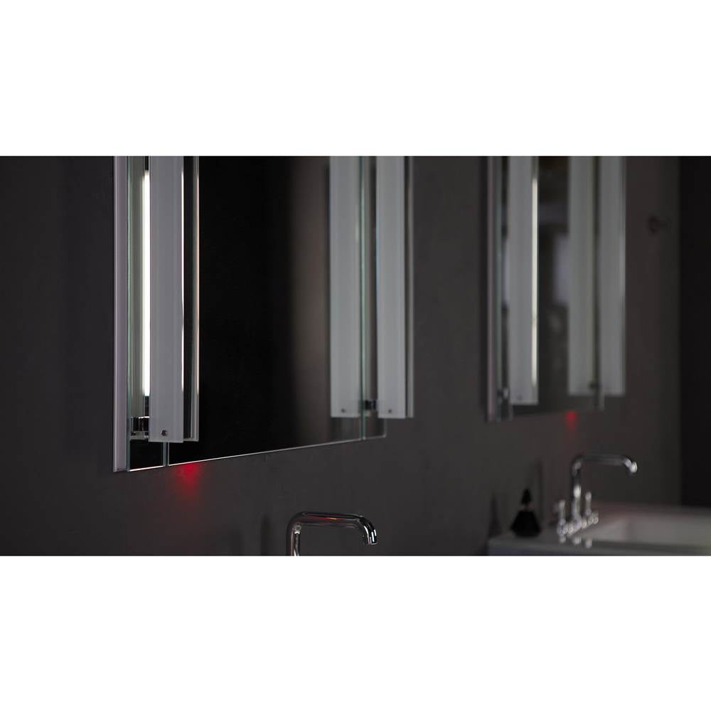 M Series Cabinet, 12'' x 40'' x 4'', Flat Top, Polished Edge, Right Hinge, Electric