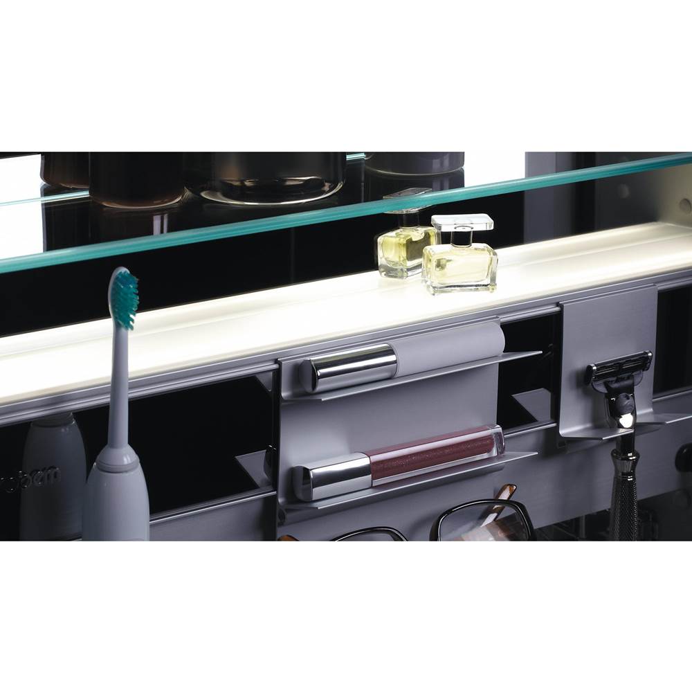 M Series Cabinet, 12'' x 40'' x 4'', Flat Top, Polished Edge, Right Hinge, Electric