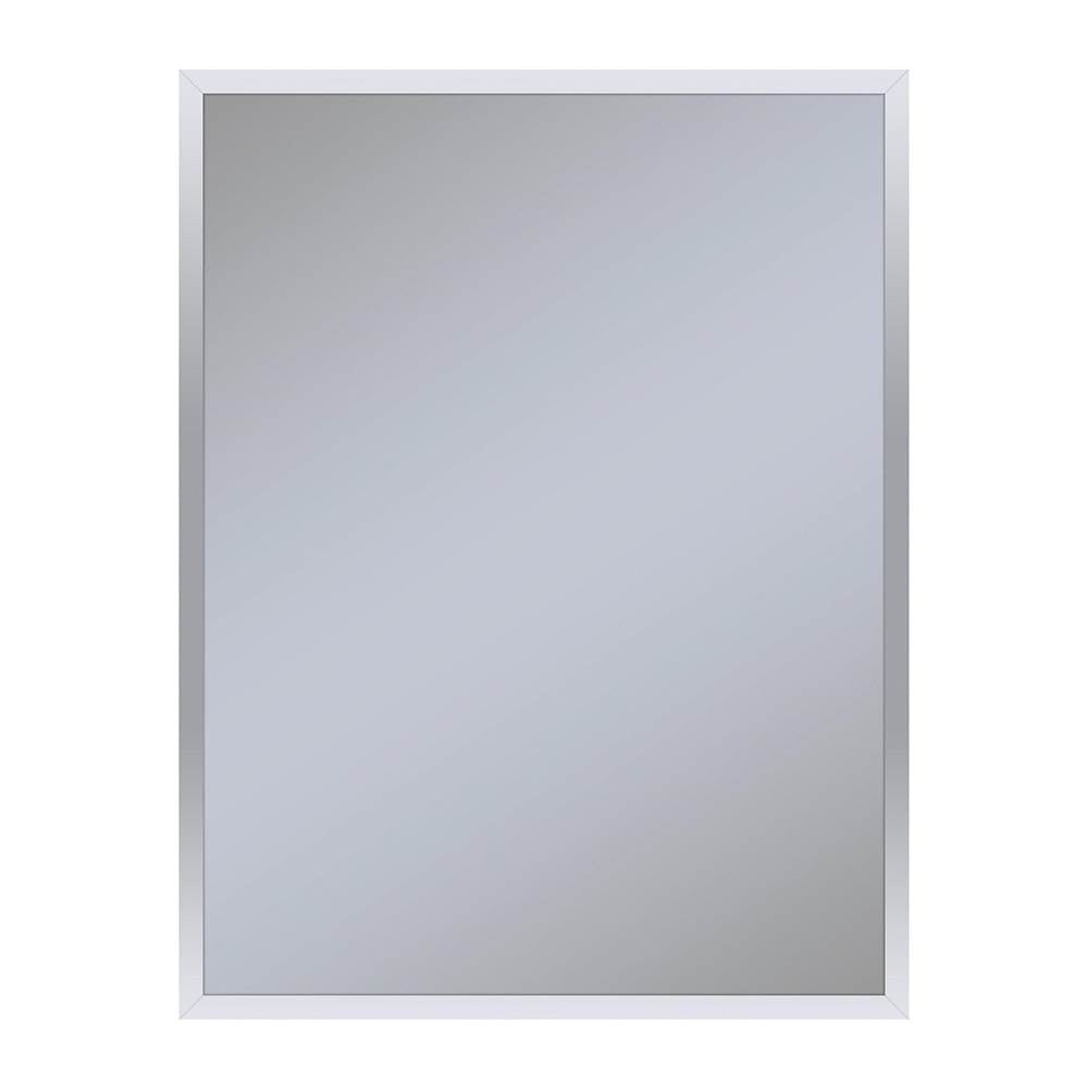 Robern - Profiles Framed Cabinet, 24'' x 30'' x 4'', Chrome, Electrical Outlet, USB Charging Ports, Right Hinge - Chrome