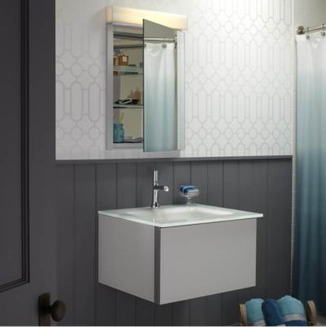 R3 Series Cabinet, 24'' x 26'' x 4'', Single Door, Polished Edge