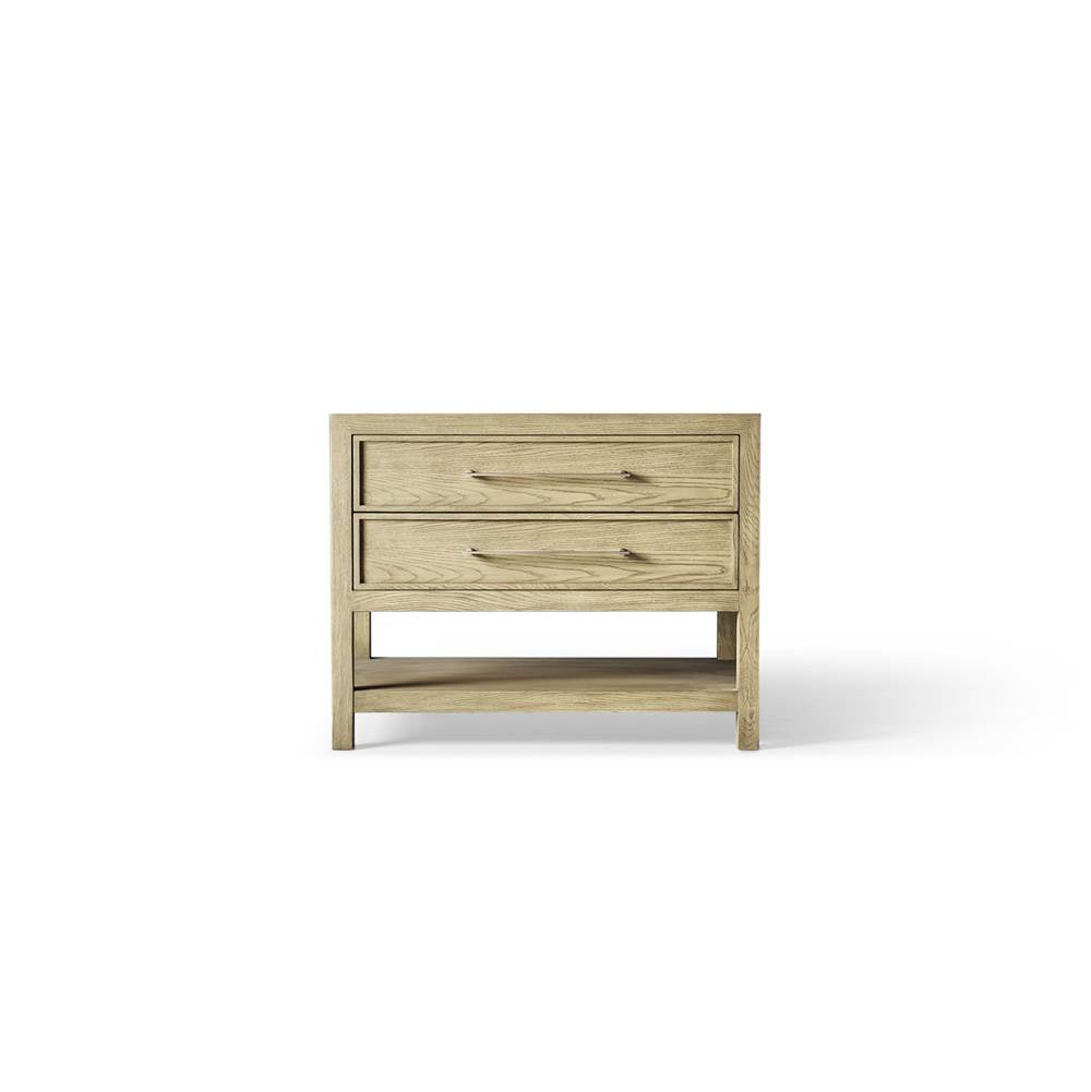 Robern - Skaarsgard Vanity, 36'' X 34'' X 23'', Rustic Oak With Brushed Pewter, No Vanity Top - Rustic Oak And Brushed Pewter