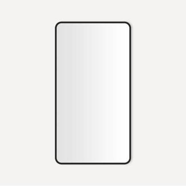 Robern - MIRROR, ROUND CORNER METAL 2444, MAT BLK - Matte Black