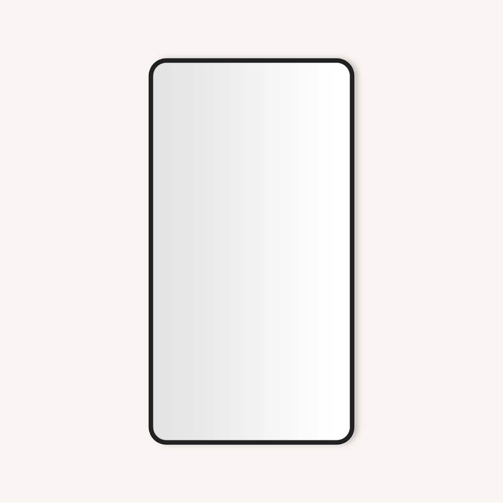 Robern - CAB, ROUND CORNR MTL 2444D4, MA BLK, ELE - Matte Black