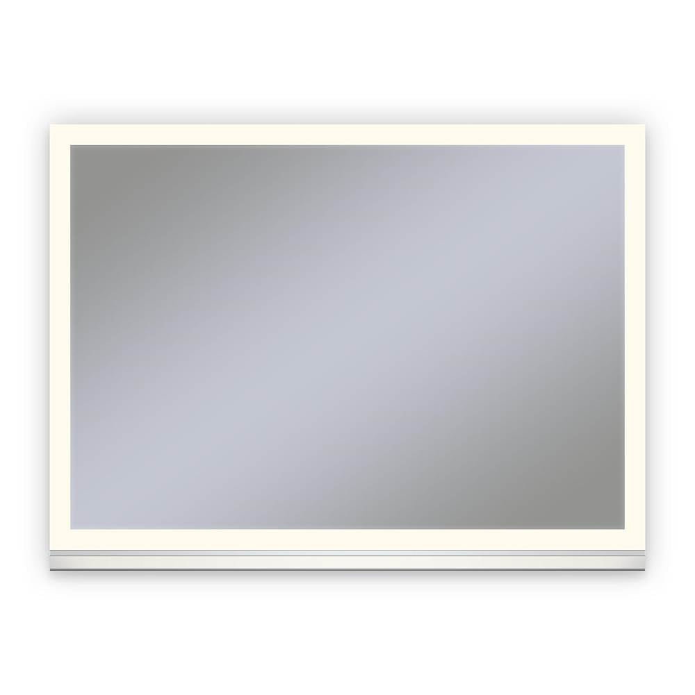 Robern - Uplift Tech Cabinet, 36'' x 27'' x 6'', Perimeter Light Pattern Mirror, 2700K Color Temperature, Dimmable, Electric, Night Light and Defogger - Anodized Aluminum