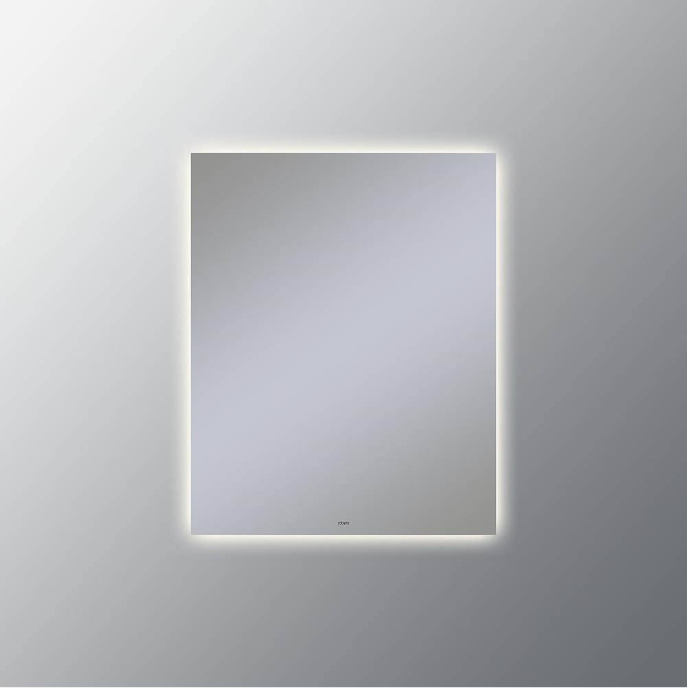 Robern - Vitality Lighted Mirror, 24'' x 30'' x 1-3/4'', Rectangle, Glow Light Pattern, 3000K Temperature (Warm Light), Dimmable, Defogger