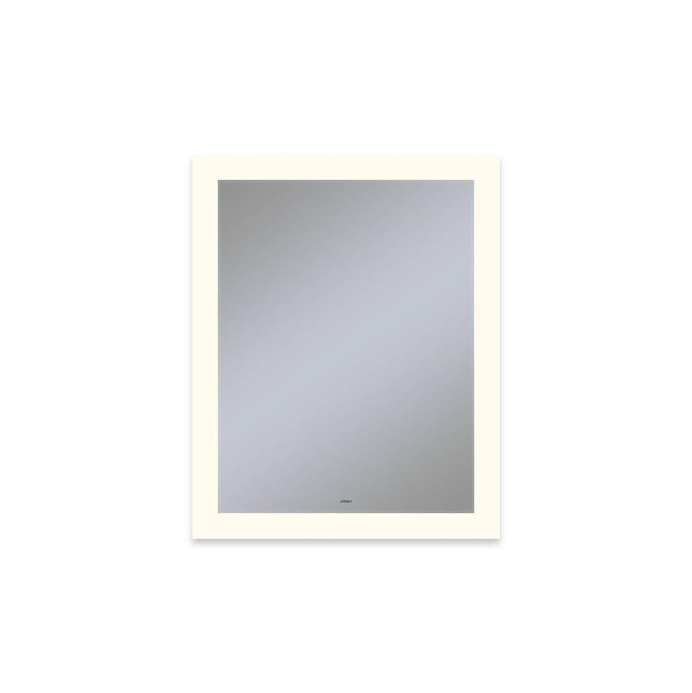 Robern - Vitality Lighted Mirror, 24'' x 30'' x 1-3/4'', Rectangle, Perimeter Light Pattern, 2700K Temperature (Warm Light), Defogger, Title 24 Compliant
