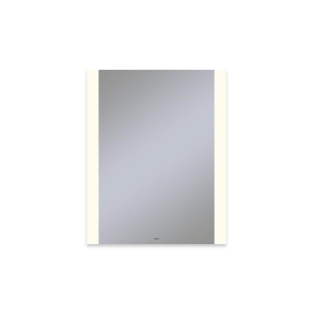 Robern - Vitality Lighted Mirror, 24'' x 30'' x 1-3/4'', Rectangle, Edge Lit Light Pattern, 2700K Temperature (Warm Light), Dimmable, Defogger