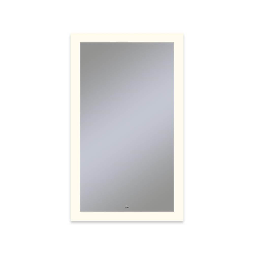 Robern - Vitality Lighted Mirror, 24'' x 40'' x 1-3/4'', Rectangle, Perimeter Light Pattern, 2700K Temperature (Warm Light), Defogger, Title 24 Compliant