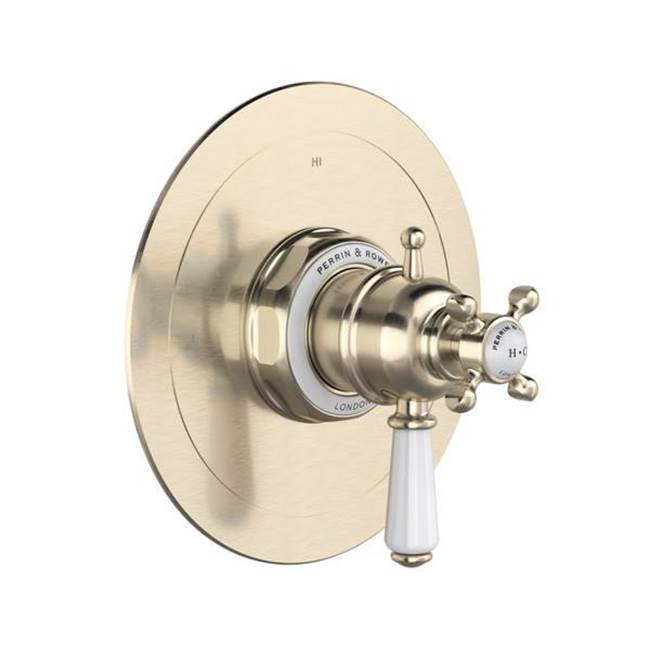 Rohl - EdwardianE 1/2'' Therm & Pressure Balance Trim With 3 Functions - Satin Nickel