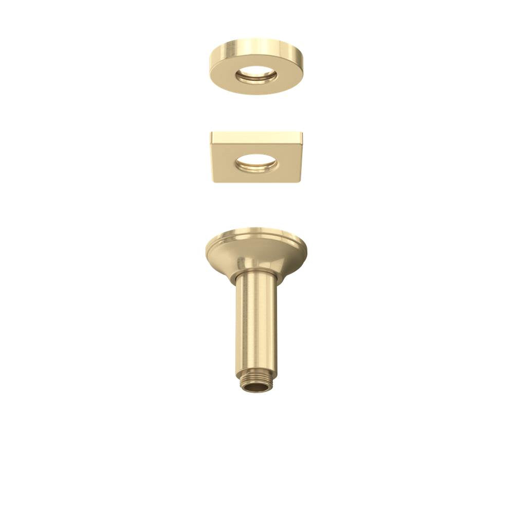 Rohl - 4'' Ceiling Mount Shower Arm - Antique Gold