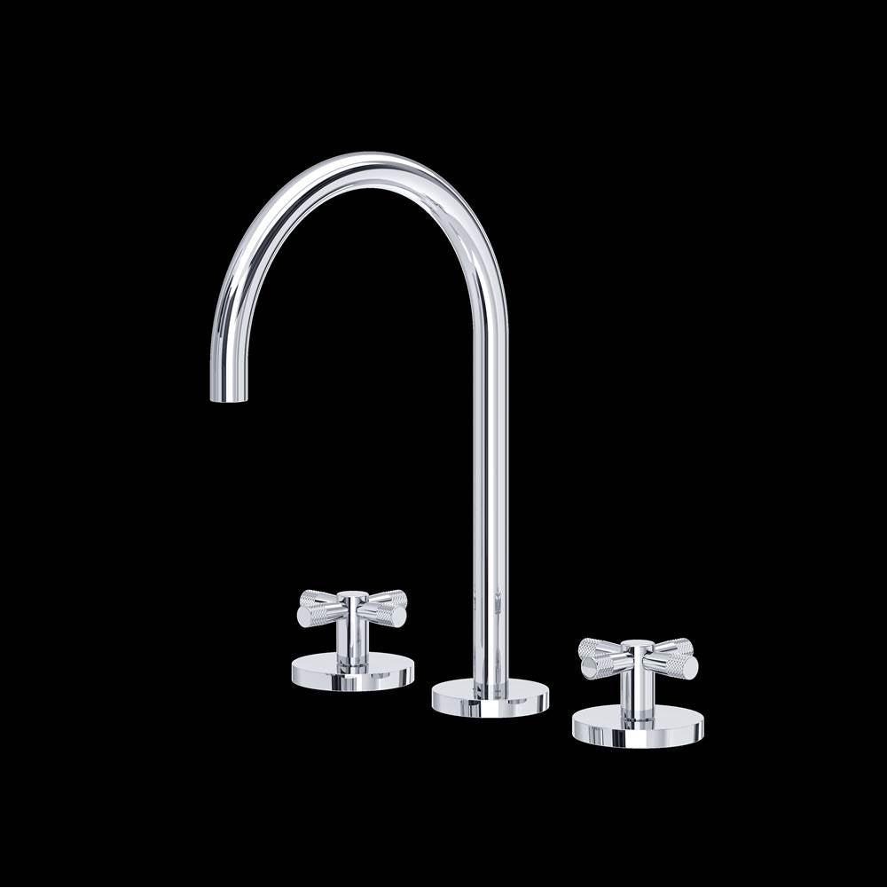 Rohl - AmahleE Widespread Lavatory Faucet With C-Spout - Polished Chrome