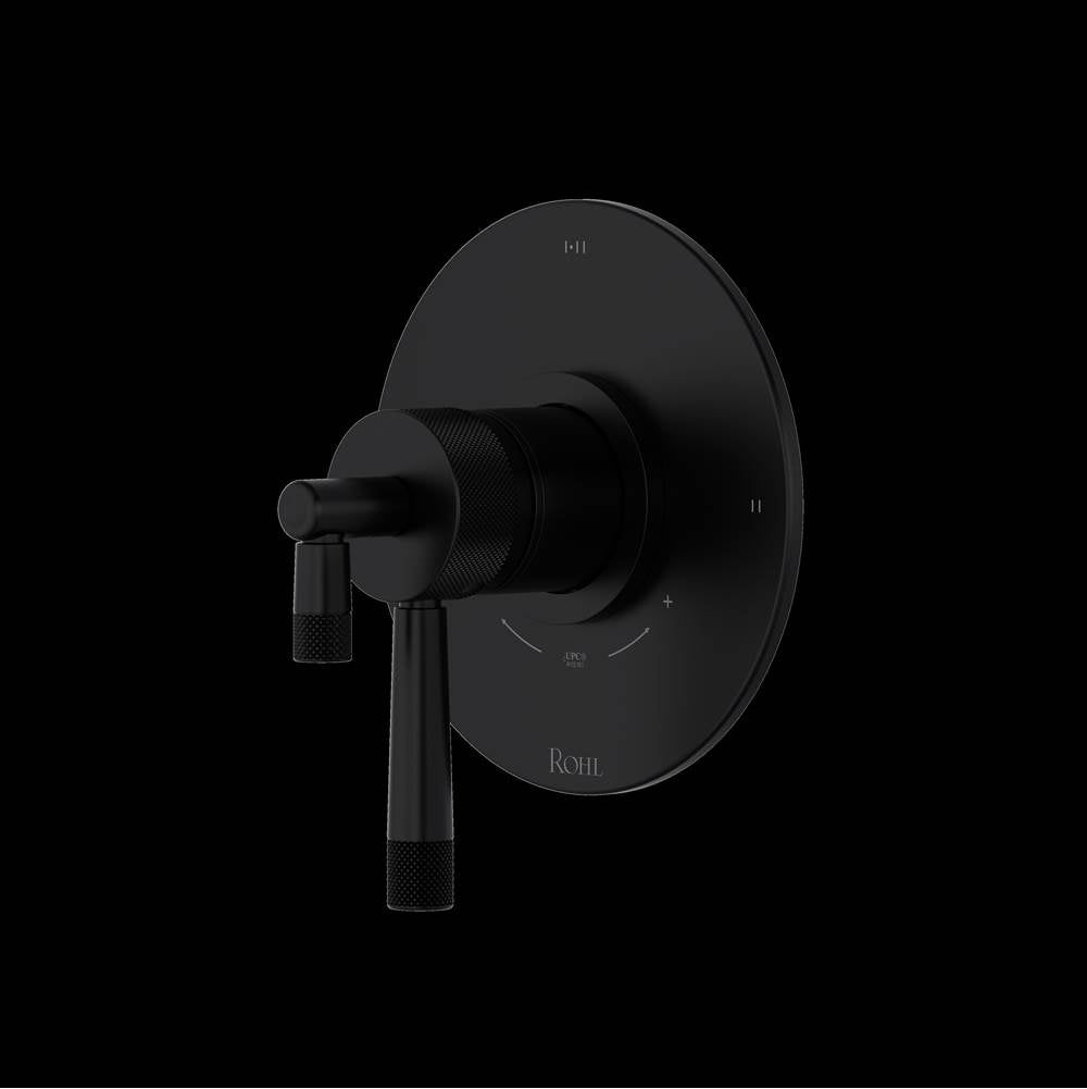 Rohl - AmahleE 1/2'' Therm & Pressure Balance Trim With 3 Functions - Matte Black