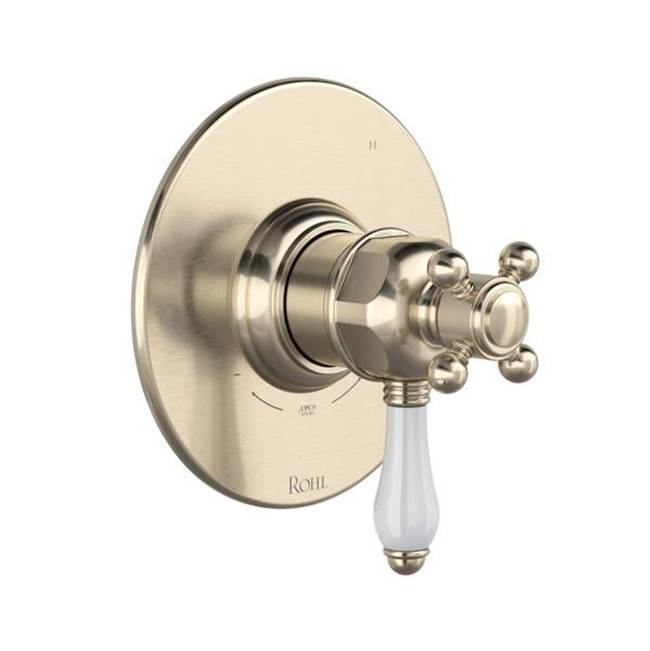 Rohl - 1/2'' Therm & Pressure Balance Trim With 5 Functions - Satin Nickel