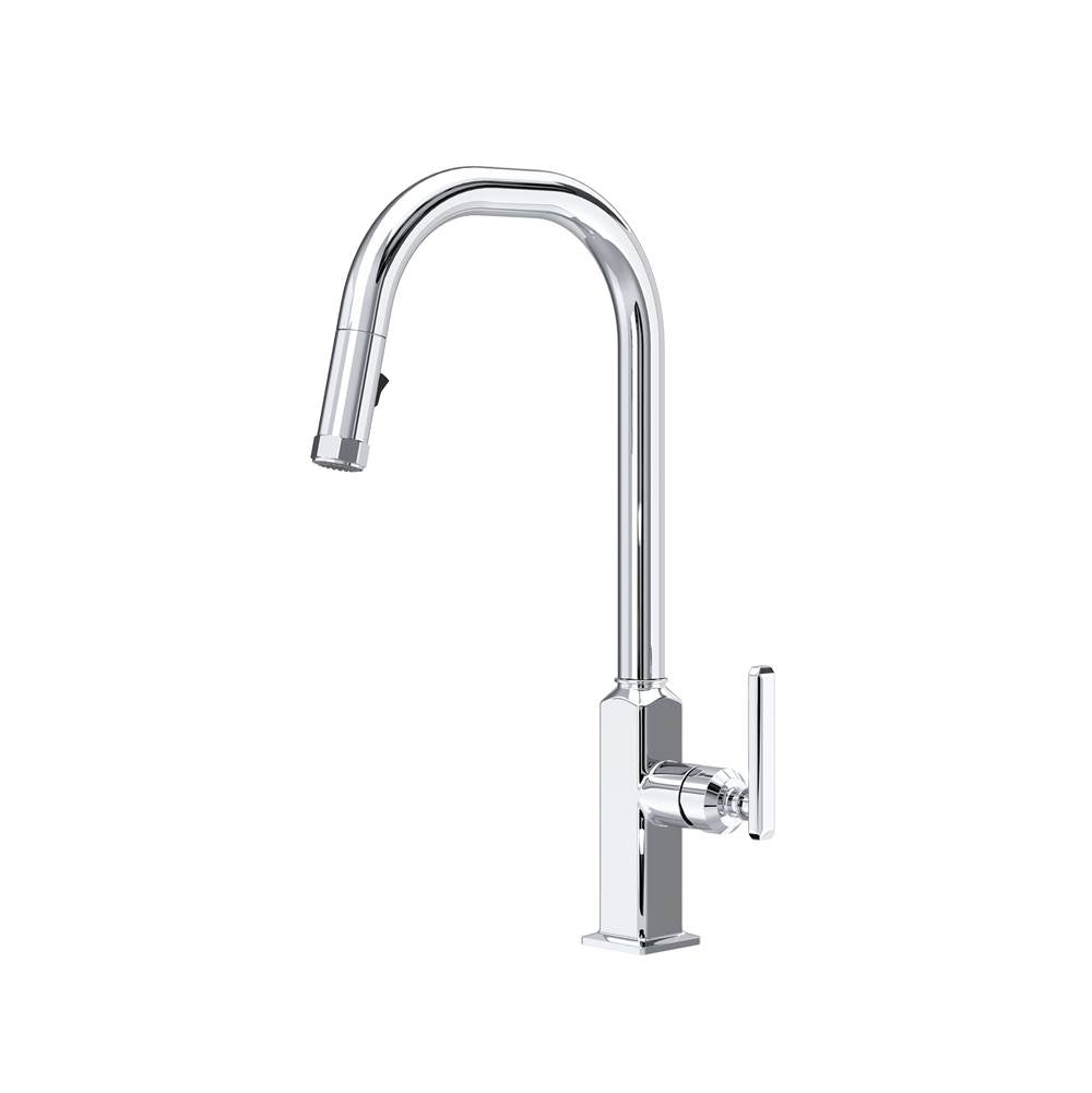 Rohl - ApothecaryE Pull-Down Kitchen Faucet With U-Spout - Polished Chrome