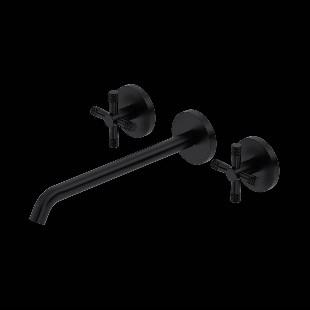Rohl - AmahleE Wall Mount Tub Filler Trim With C-Spout - Matte Black
