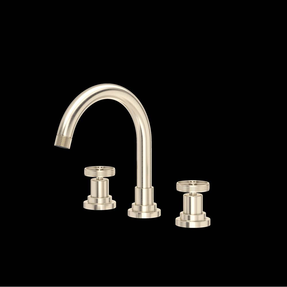 Rohl - CampoE Widespread Lavatory Faucet With C-Spout - Satin Nickel
