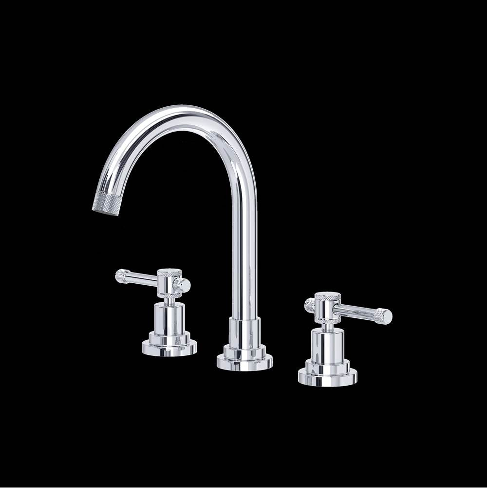 Rohl - CampoE Widespread Lavatory Faucet With C-Spout - Polished Chrome